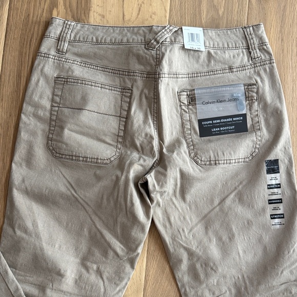Calvin Klein Jeans Tan Boot Cut Pants - size 10 - Picture 6 of 8